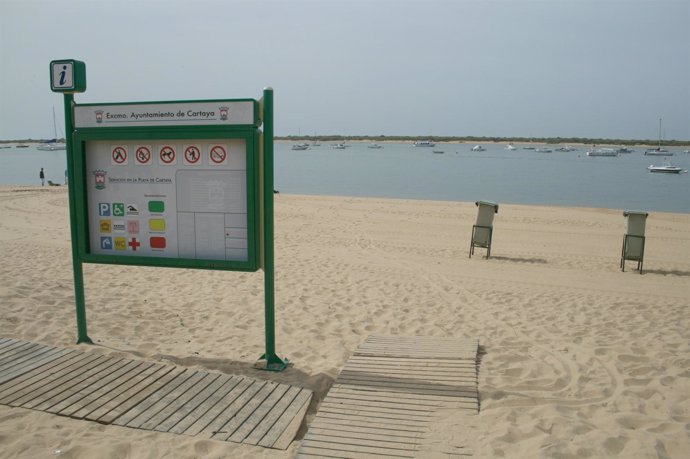 Imagen De La Playa De Cartaya.