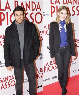 Mario Casas y María Valverde en el estreno de "La Banda Picasso"