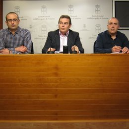 Rueda De Prensa De Representantes Sindicales E IU Sobre Minería