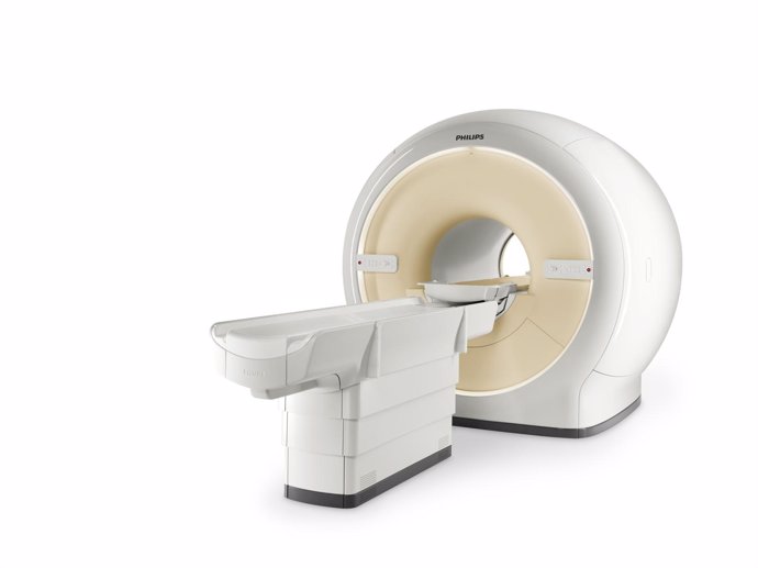 Imagen de un sistema anterior de resonancia magnetica digital de Philips