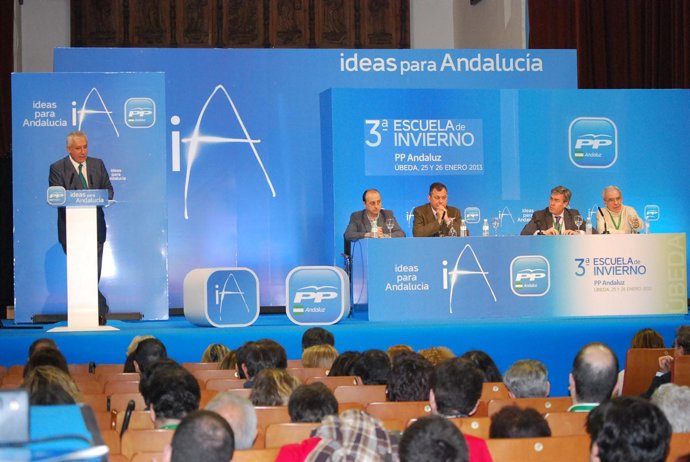 Javier Arenas, en un momento de su intervención