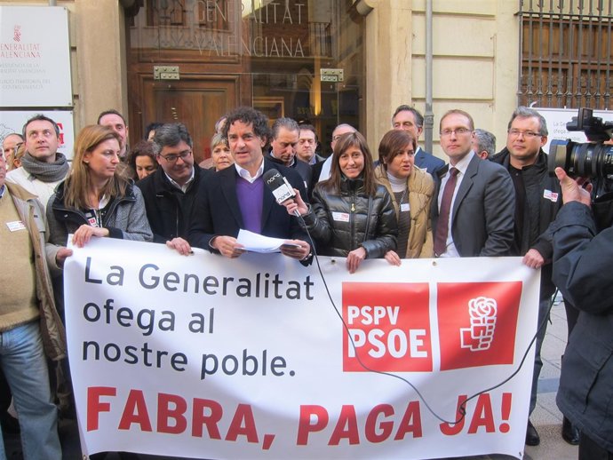 Conentración de alcaldes socialistas