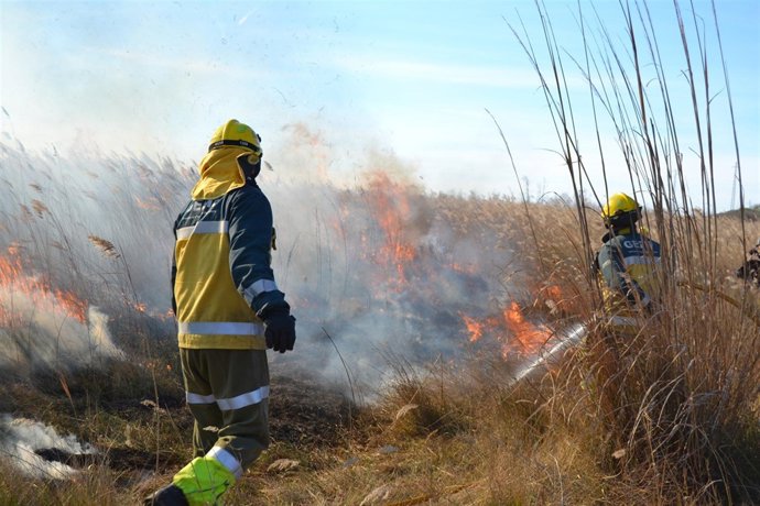 Momento de la quema controlada