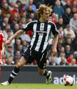 El jugador del Newcastle Fabricio Coloccini