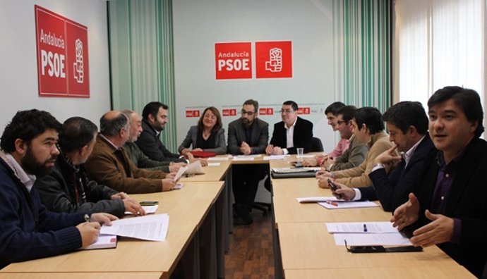Reunión del grupo socialista en Huelva.