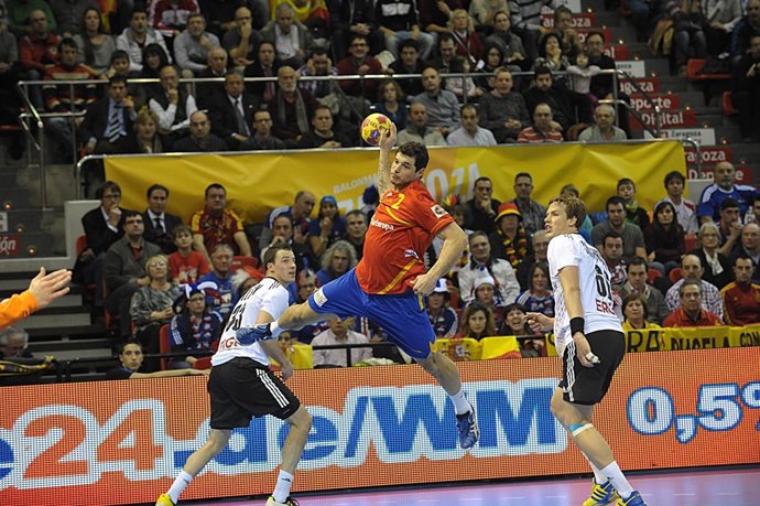 Alberto Entrerrios España Alemania Campeonato del Mundo Balonmano 2013