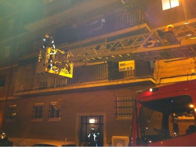 Incendio en San Martín de la Vega