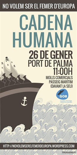 Cartel de la cadena humana