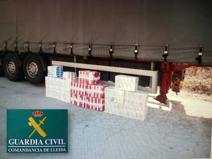 Tabaco intervenido en Olius (Lleida)