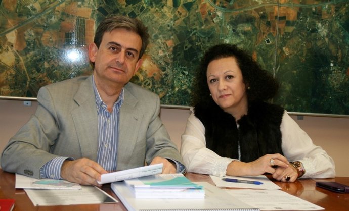 Reunión de la directora general del Territorio y Vivienda y alcalde de Alguazas