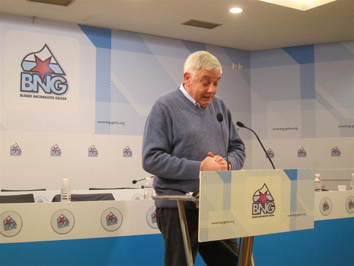 Guillerme Vázquez, en su intervención tras el Consello Nacional