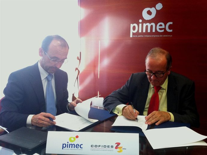 S.Marín (Cofides) y J.González (Pimec)