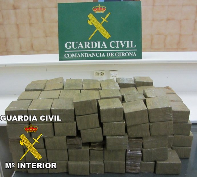 Hachís intervenido en La Jonquera