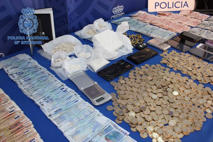 Material incautado en La Cañada