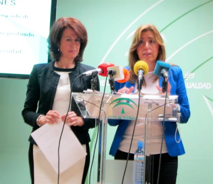 La consejera de Presidencia, Susana Díaz, presenta el estudio del IAM