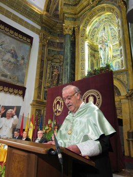 El seleccionador Nacional de fútbol, Vicente del Bosque, en la UCAM
