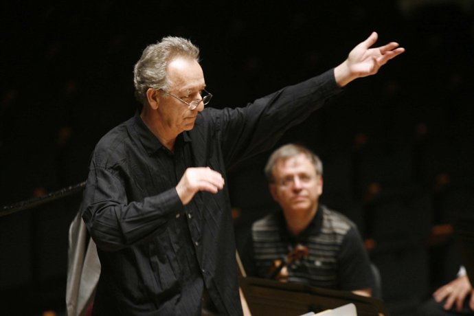 El director ruso Yuri Temirkanov en el Palau de la Música