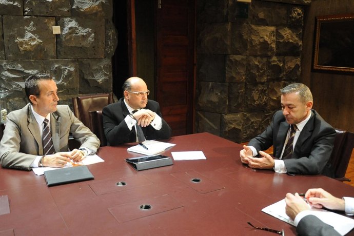 Ruano, Barragán y Rivero, en la reunión