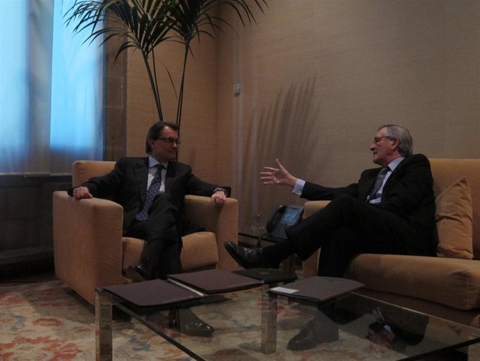 Reunión entre Artur Mas y Xavier Trias