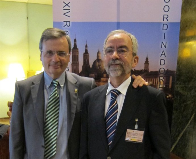 Rafael Matesanz y José Ignacio Sánchez Miret, en Zaragoza