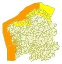 El litoral de A Coruña y Rías Baixas estarán este martes en alerta naranja por mar de fondo y en amarillo el de A Mariña