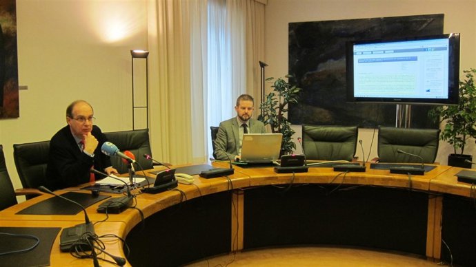 Cagigas en la presentación de la aplicación 'Parlamento abierto'