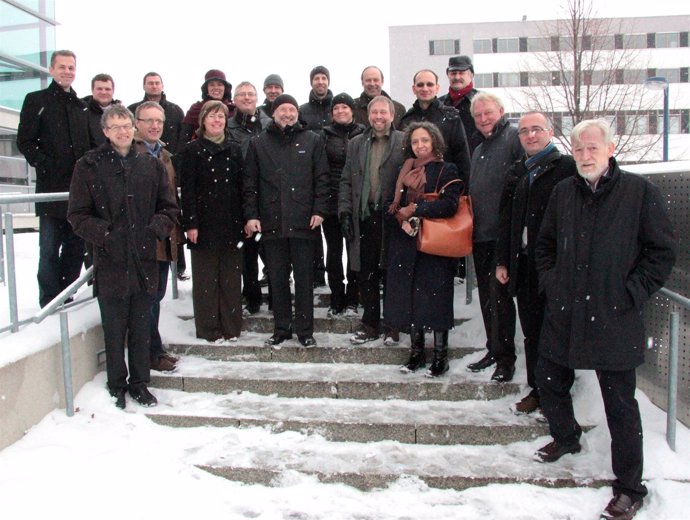 Delegación navarra que participó en la apertura el proyecto SolarRok en Erfurt.
