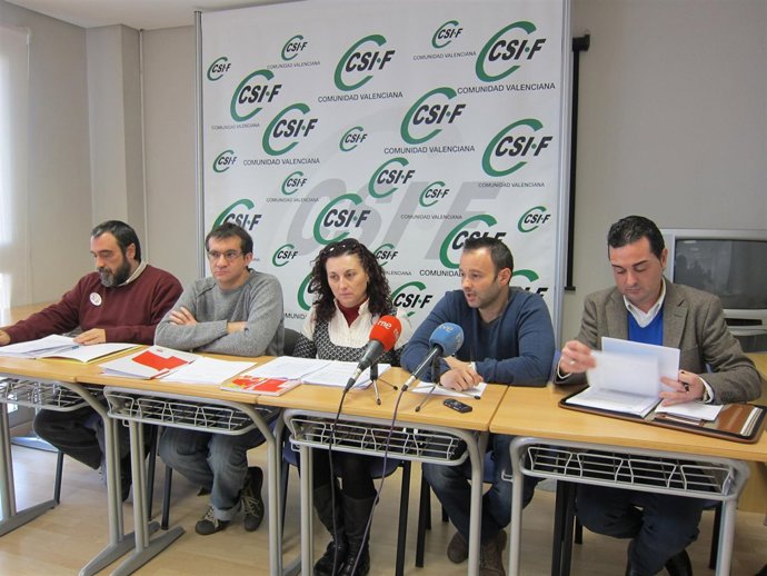 Rueda de prensa de los sidnicatos de Educación 