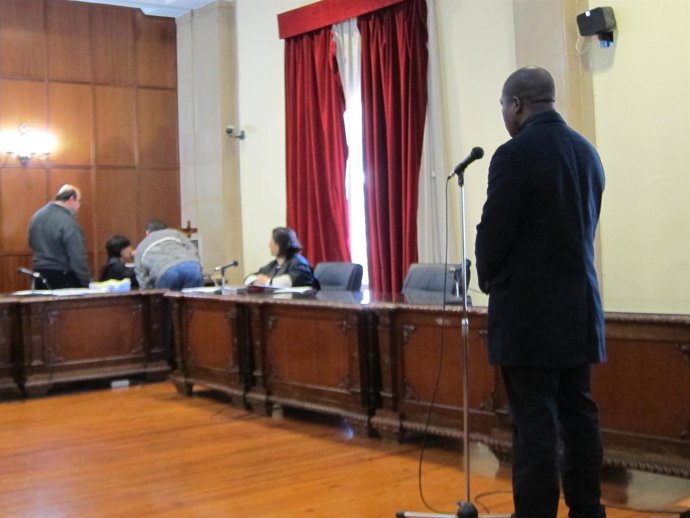 El acusado hoy en la vista