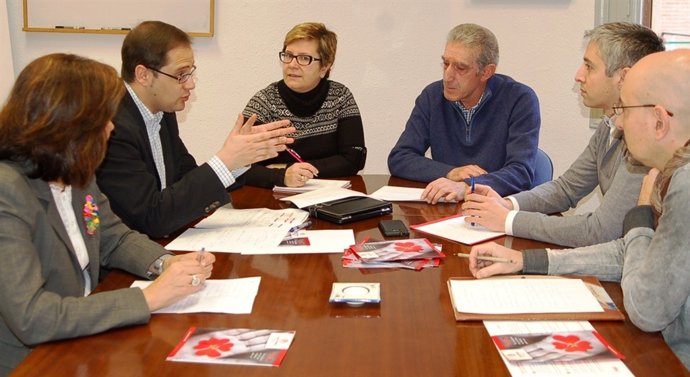 Reunión entre el PSOE y Cáritas