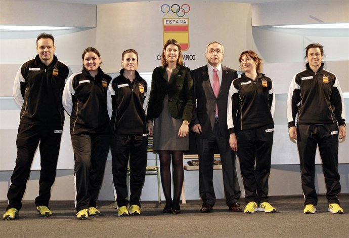 Alejandro Blanco y Lucía Figar en la presentación de Todos Olímpicos