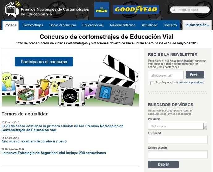 Concurso de cortos sobre seguridad vial