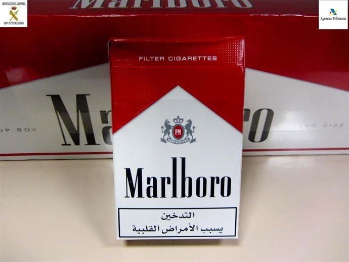 Cajetilla de tabaco incautada en Melilla