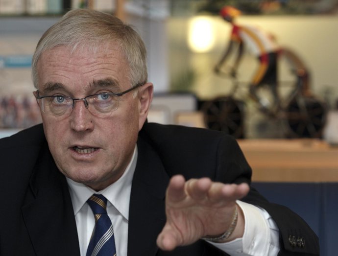 El presidente de la UCI, Pat McQuaid 