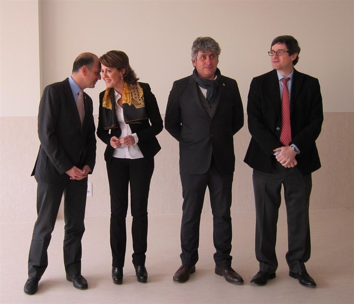 Yolanda Barcina y Alberto Catalán, en Arguedas.