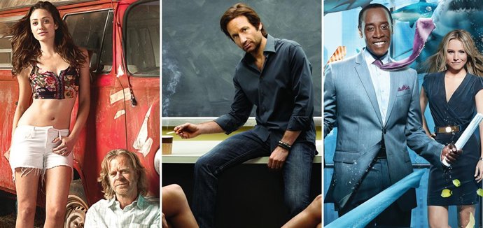 Montaje 'Californication', 'House of Lies' y 'Shameless' 