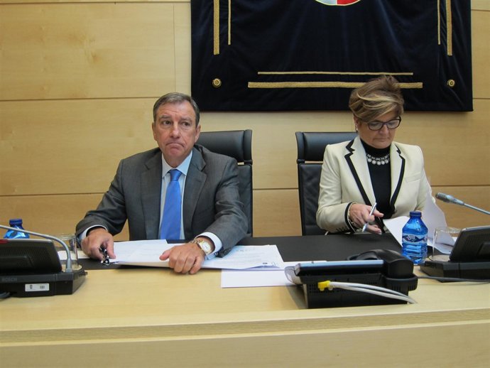 Mateos en la comparecencia en las Cortes