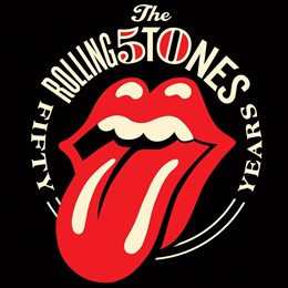 Logo que conmemora los 50 años de los Rolling Stones