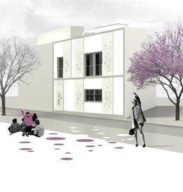 Recreación de una de las viviendas en calle Zamorano