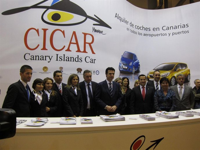 Soria en stand de Canarias