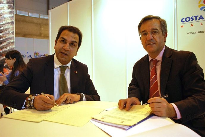 El alcalde de Estepona José María García Urbano y el consejero de economía ceutí