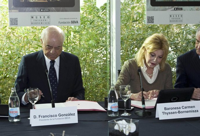 Francisco González y Carmen Thyssen -Bornemisza