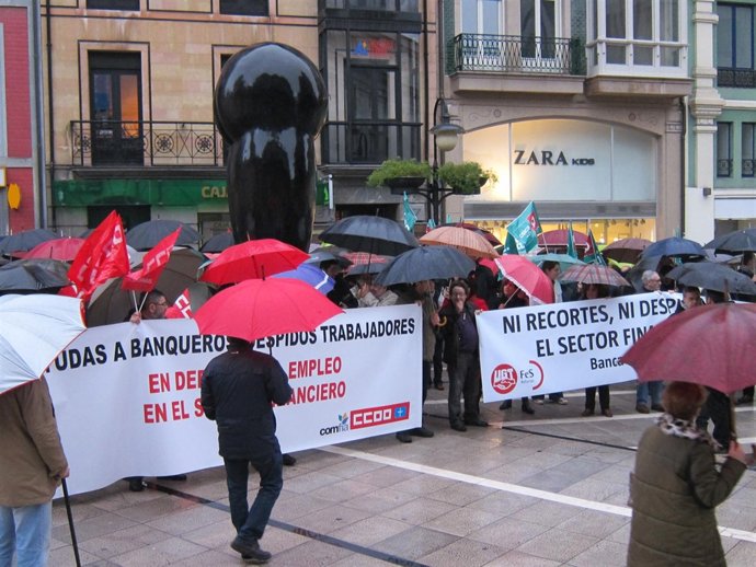 Concentración de los trabajadores de banca.