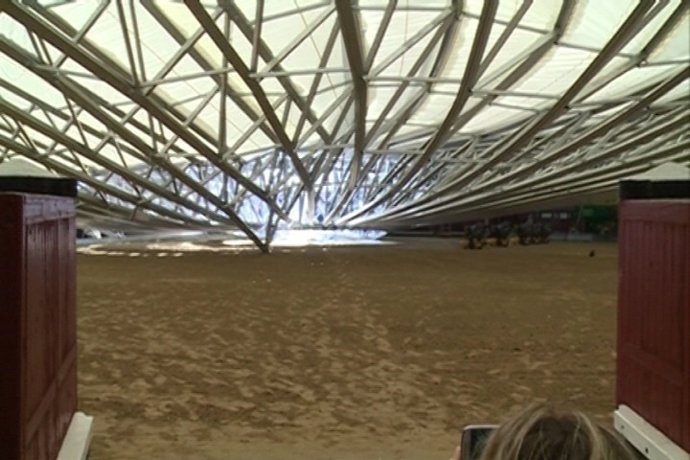 Se desploma la cubierta de la plaza de Las Ventas