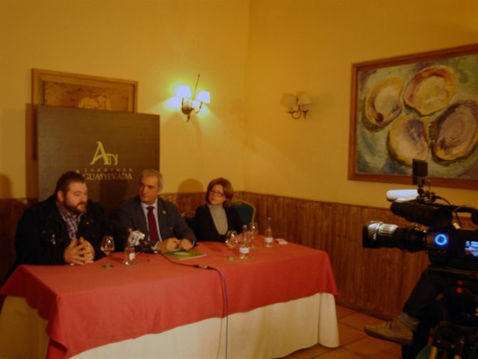 Ruiz, durante la rueda de prensa en Lucena