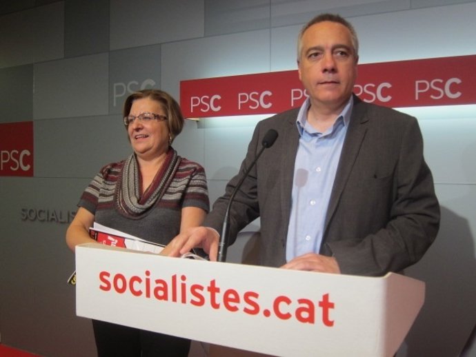 Antònia Gil (USOC) Pere Navarro (PSC)