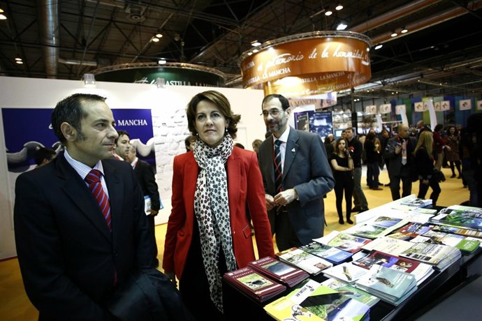 Barcina en el stand de Navarra en Fitur