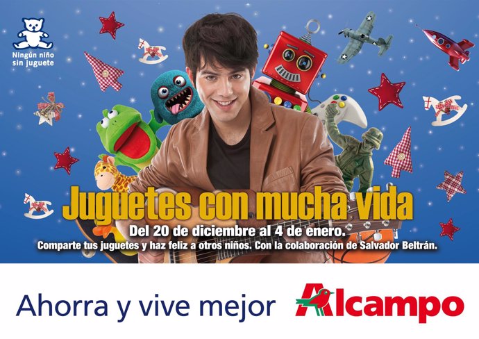 Campaña juguetes Alcampo con Salvador Beltrán