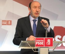 Rubalcaba este viernes en Tenerife