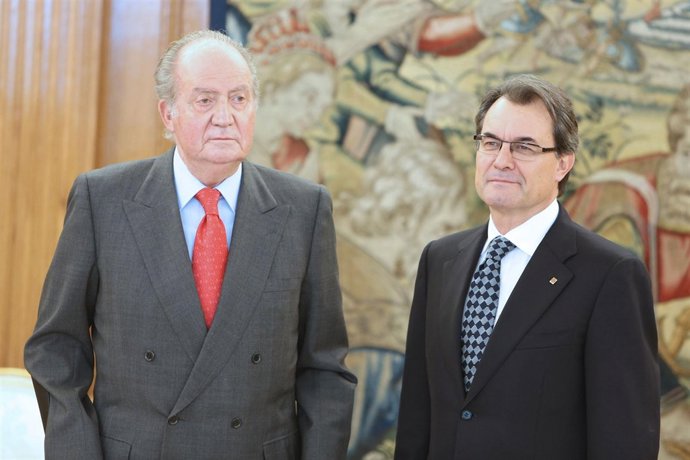 El Rey Don Juan Carlos y Artur Mas